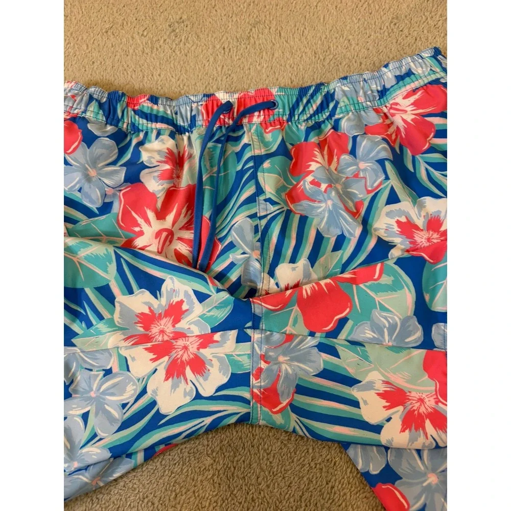 Vineyard Vines Chappy Swim Trunks Men Medium Floral  Multicolor 7